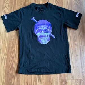 Vlone Screwhead Purple Black Skull Graphic T-Shirt Size M‎